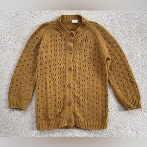 Vivie and Ash cotton knit sweater bronze / mustard girls 10 12